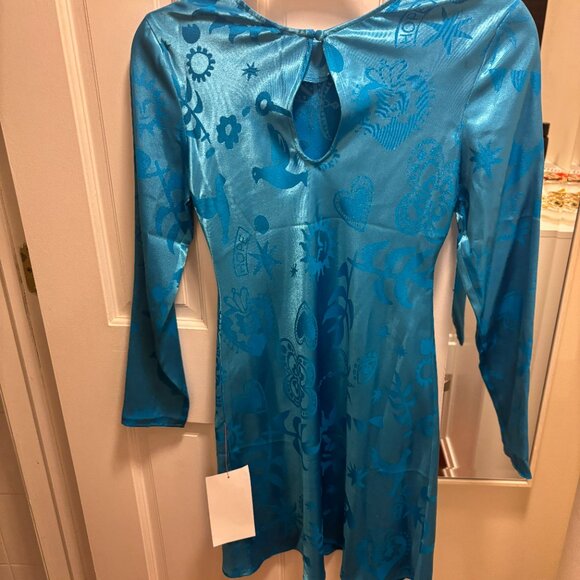 NeverFullyDressed Turquoise Long Sleeve Dress with Tags! - Picture 3 of 3